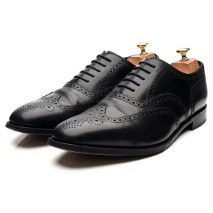 1880 'Buckingham' Black Leather Brogues UK 10.5 F