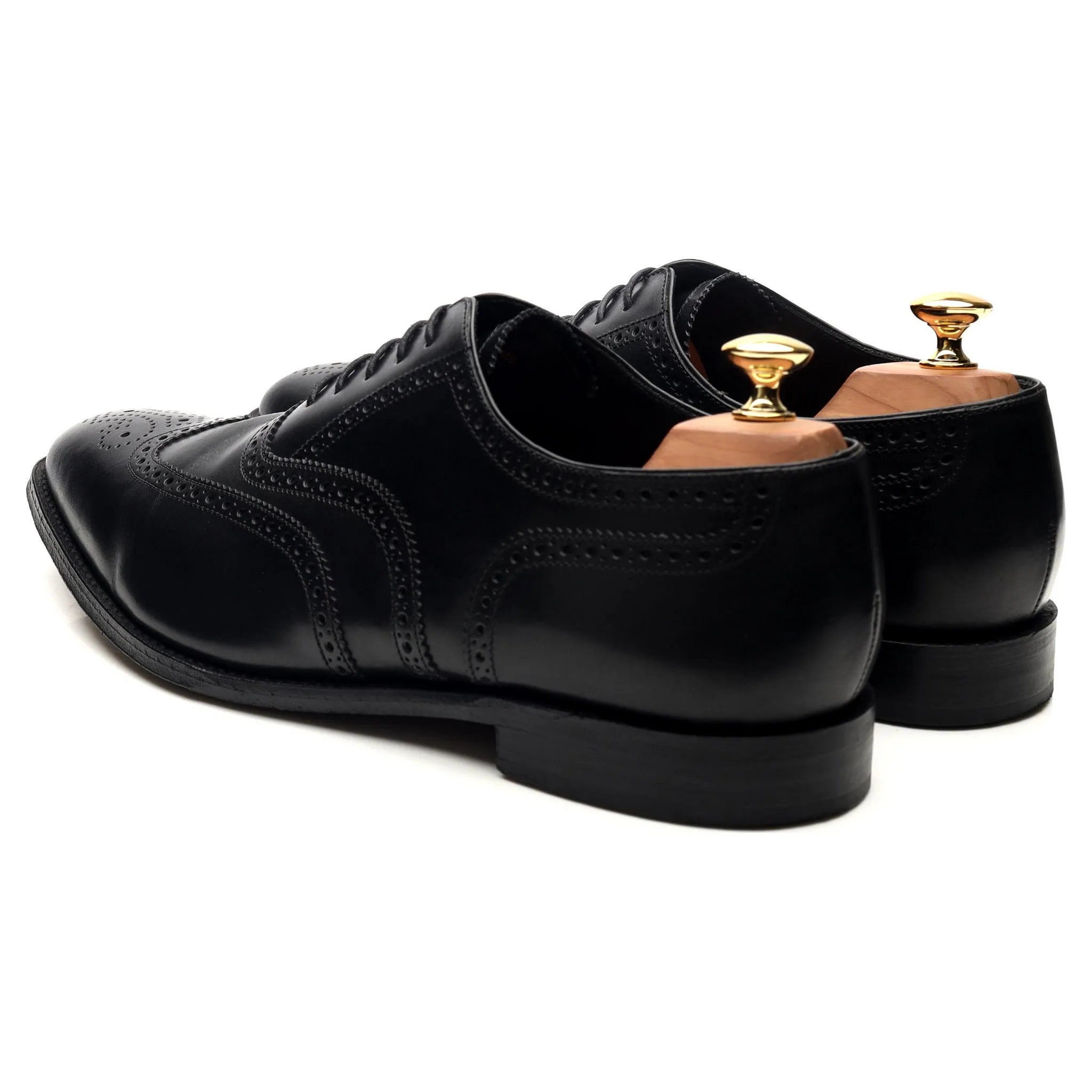 1880 'Buckingham' Black Leather Brogues UK 10.5 F