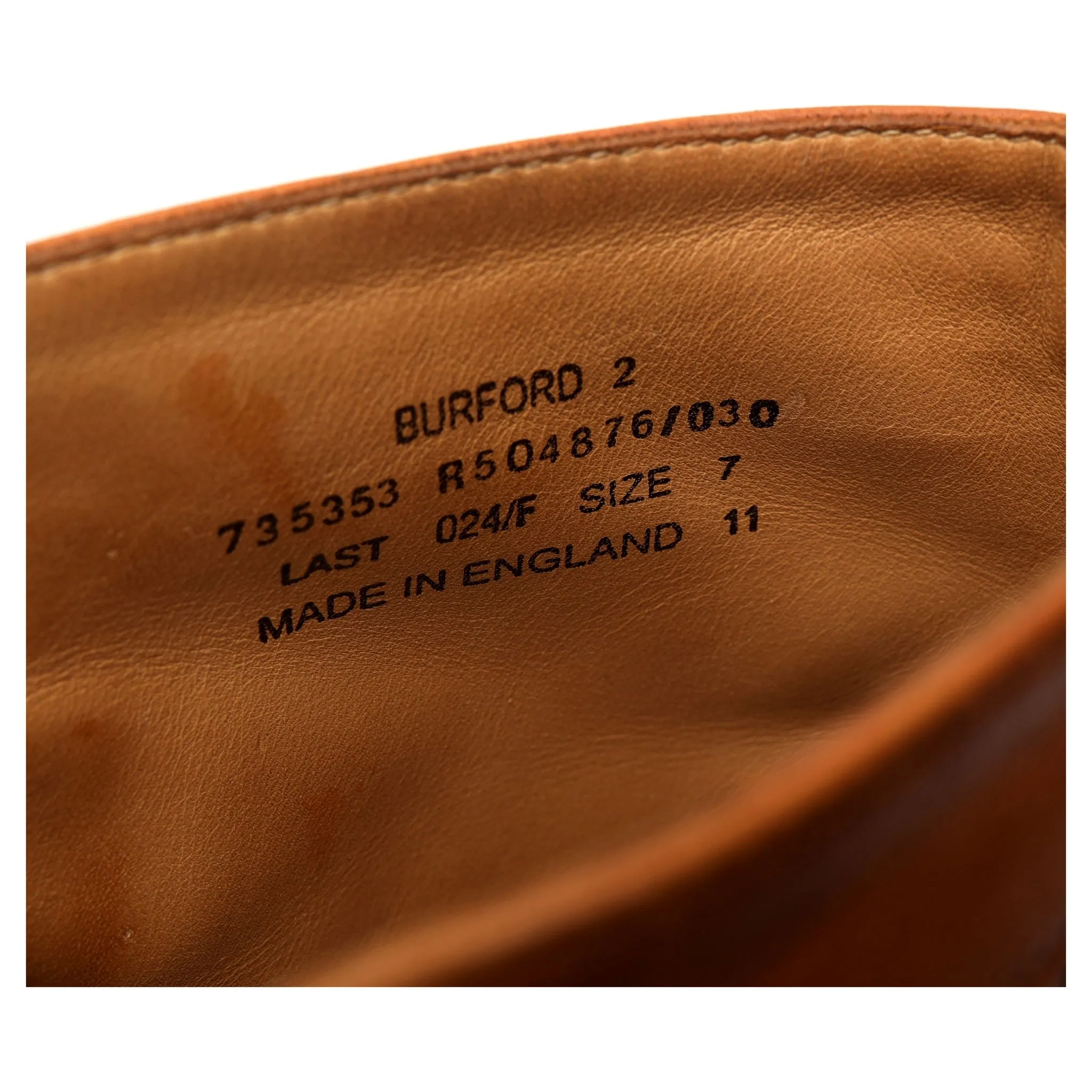 1880 'Burford 2' Tan Brown Leather Boots Brogues UK 7 F