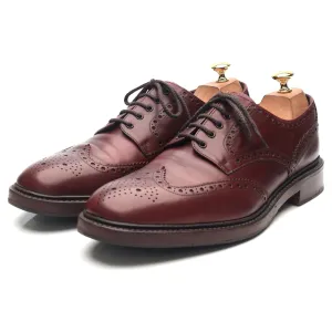 1880 'Chester 2' Burgundy Leather Derby Brogues UK 10 F