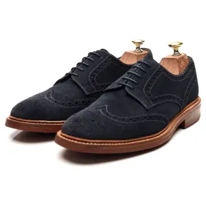 1880 'Leamington' Blue Suede Derby Brogues UK 7 F