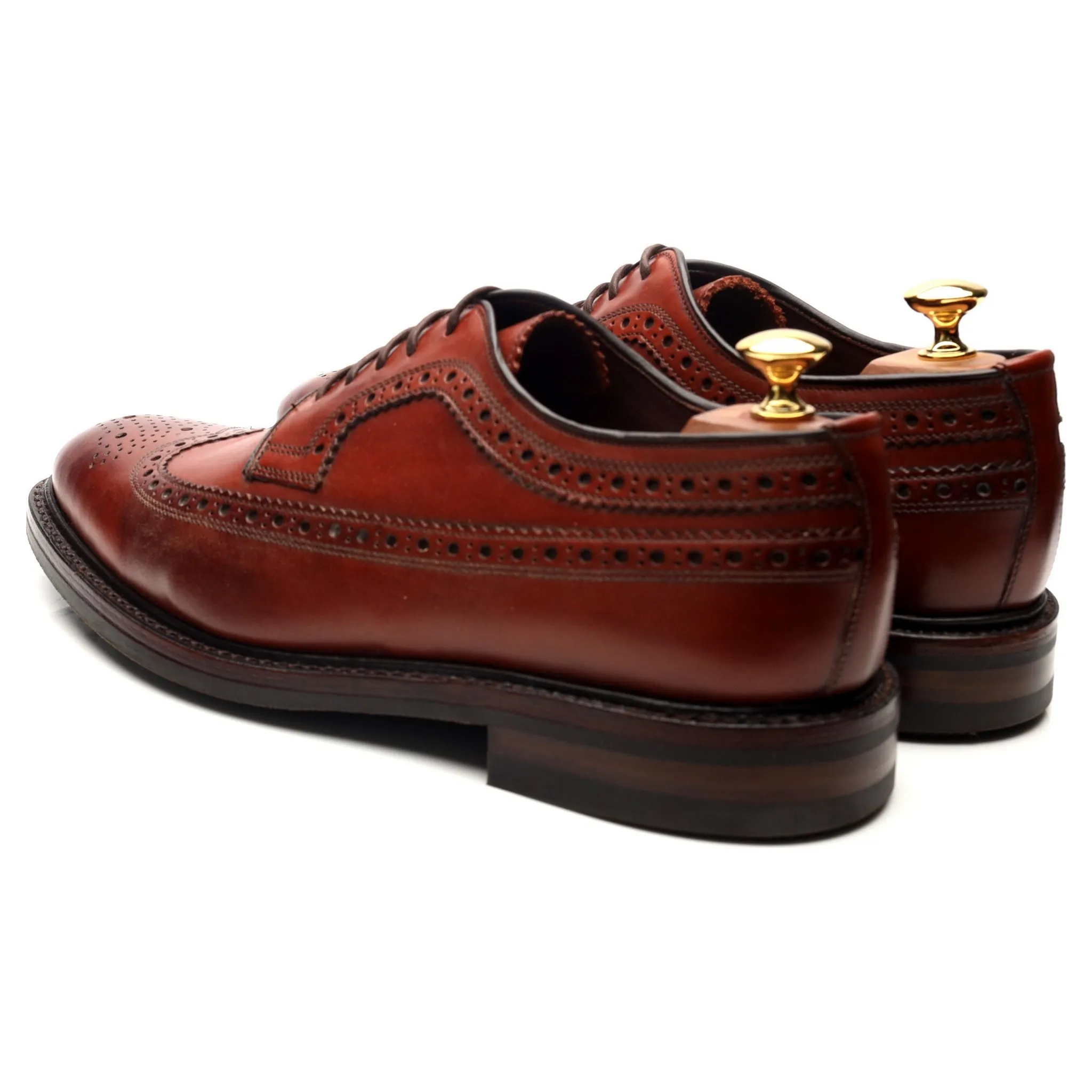 1880 Legacy 'Birkdale' Brown Leather Derby Brogues UK 9 F