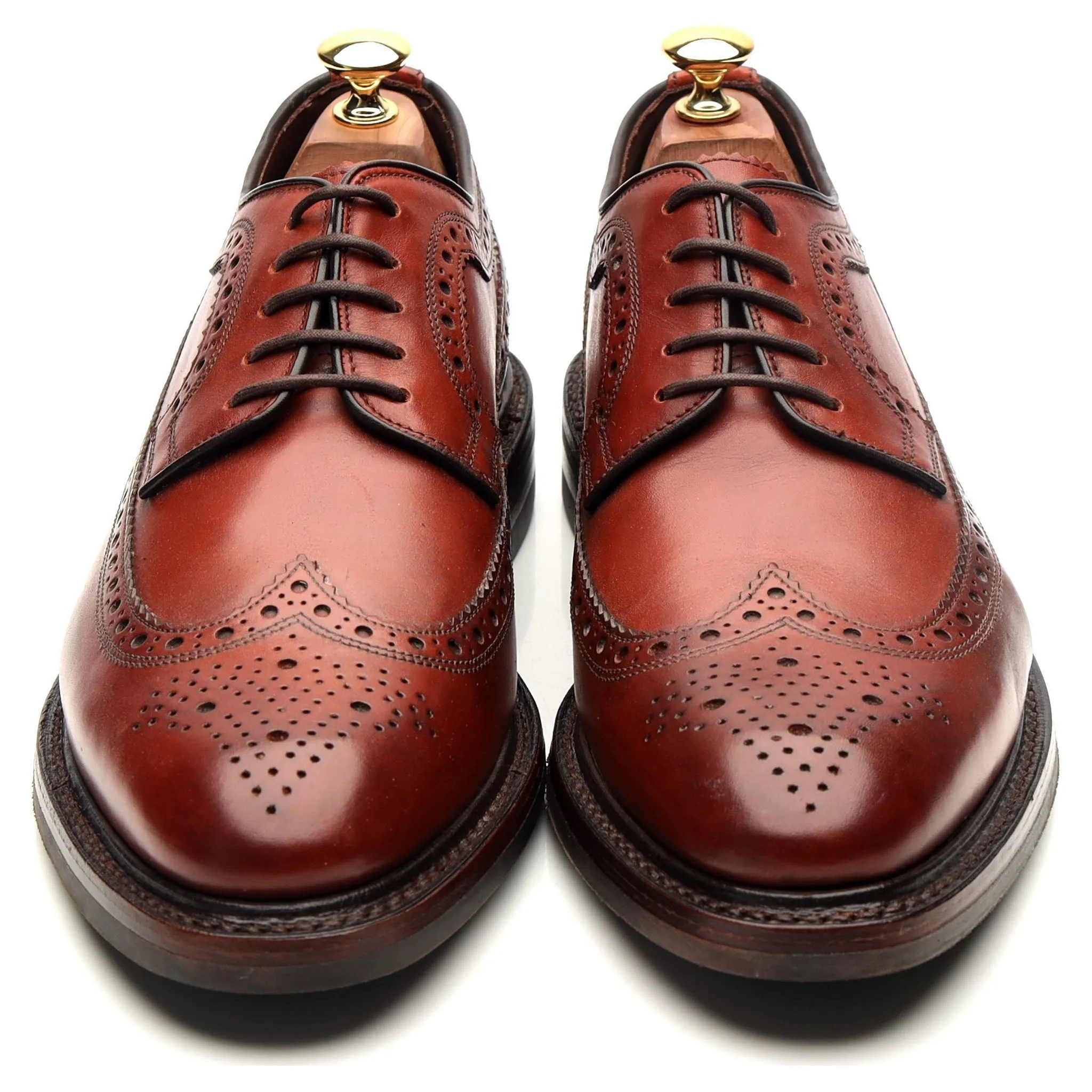 1880 Legacy 'Birkdale' Brown Leather Derby Brogues UK 9 F