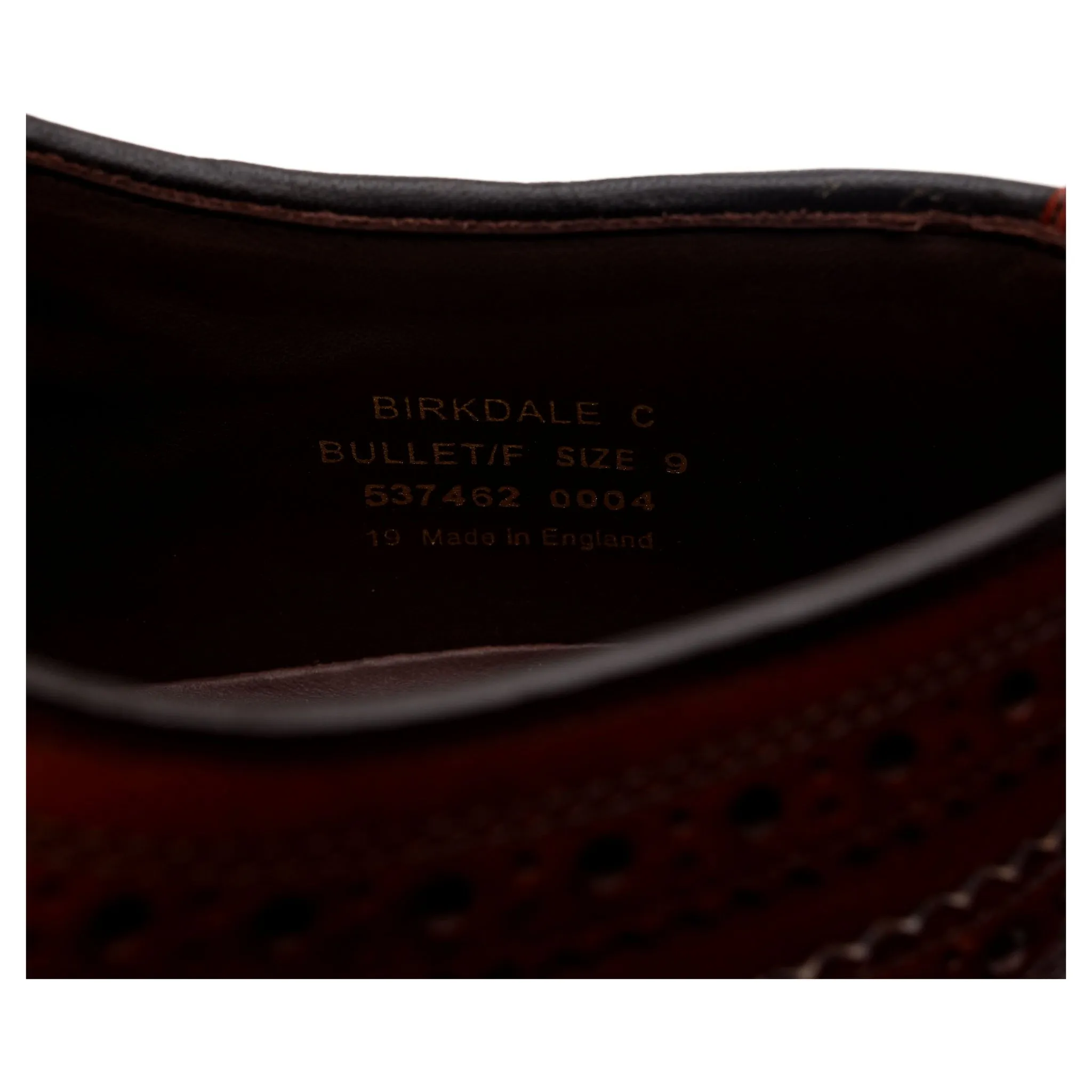 1880 Legacy 'Birkdale' Brown Leather Derby Brogues UK 9 F