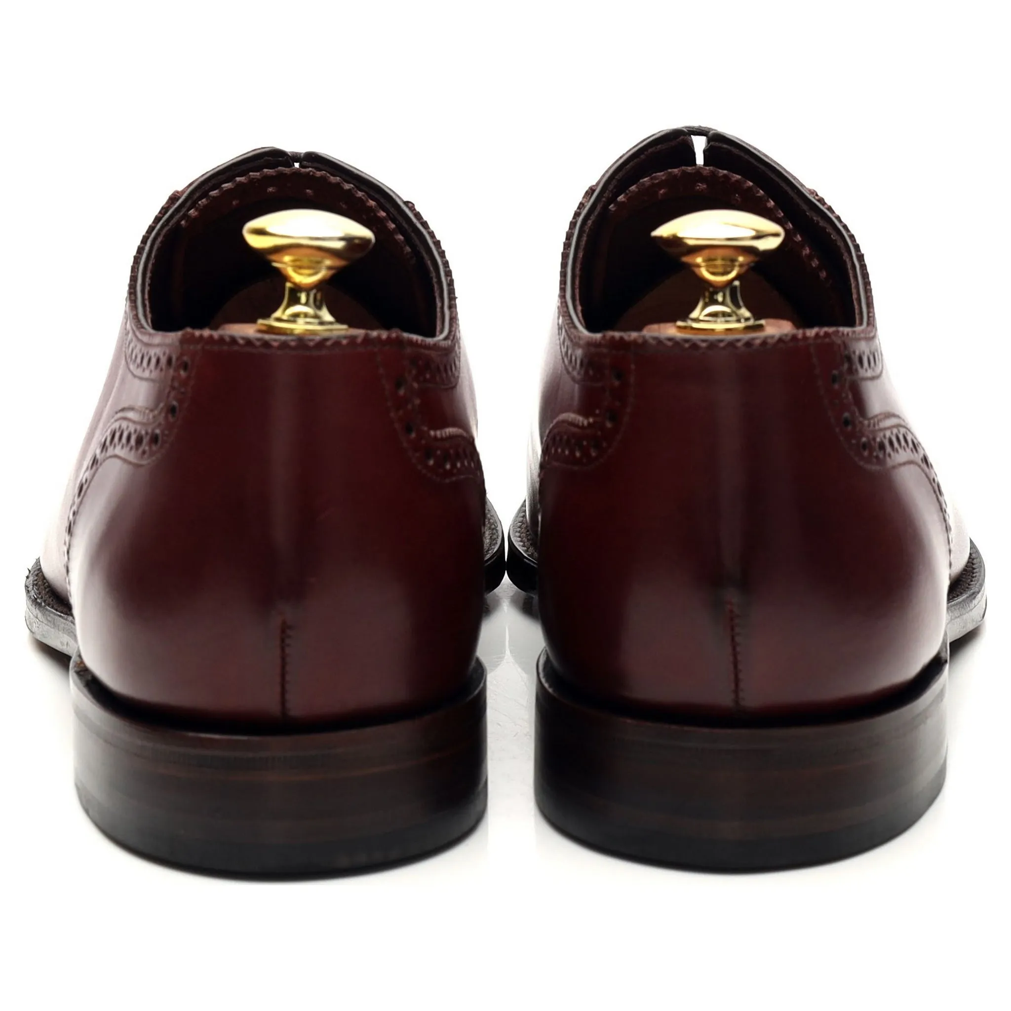 1880 'Strand' Burgundy Leather Oxford Brogues UK 8 F