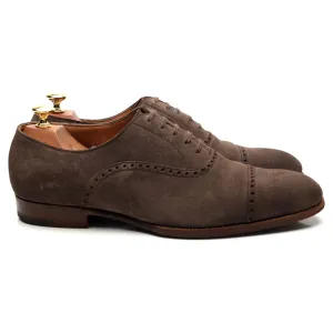 '552B' Light Brown Suede Oxford Semi Brogues UK 9.5 G