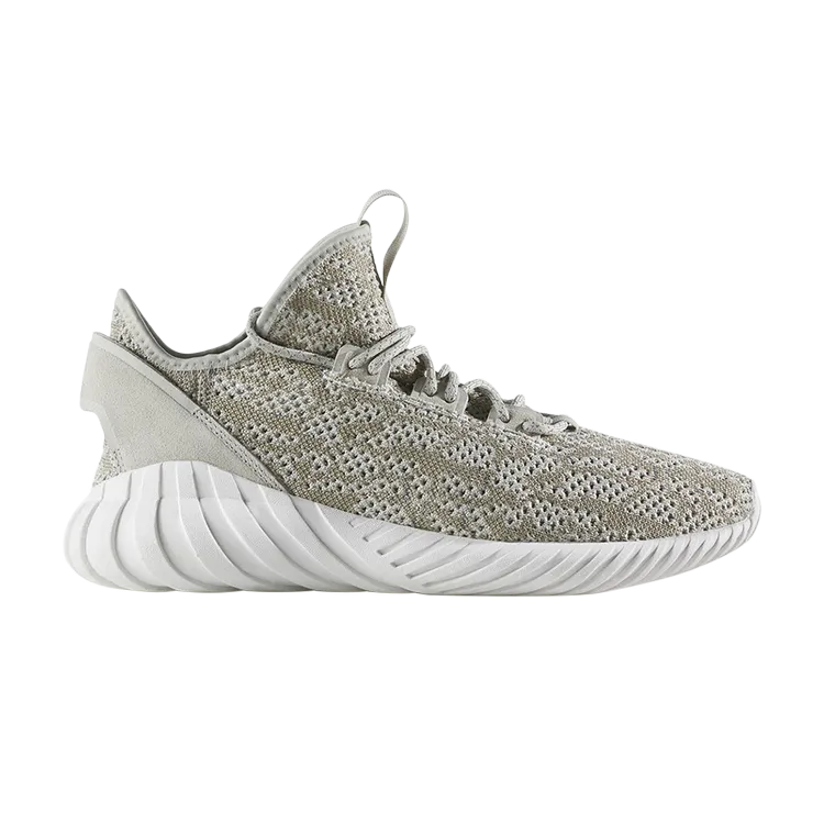 Adidas Tubular Doom Sock Primeknit 'Sesame' Sneakers, Tan