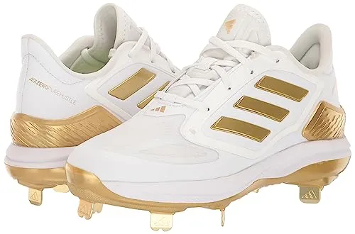 adidas Women's Adizero Purehustle 3 Elite Sneaker, White/Gold Metallic/Gold Metallic, 11