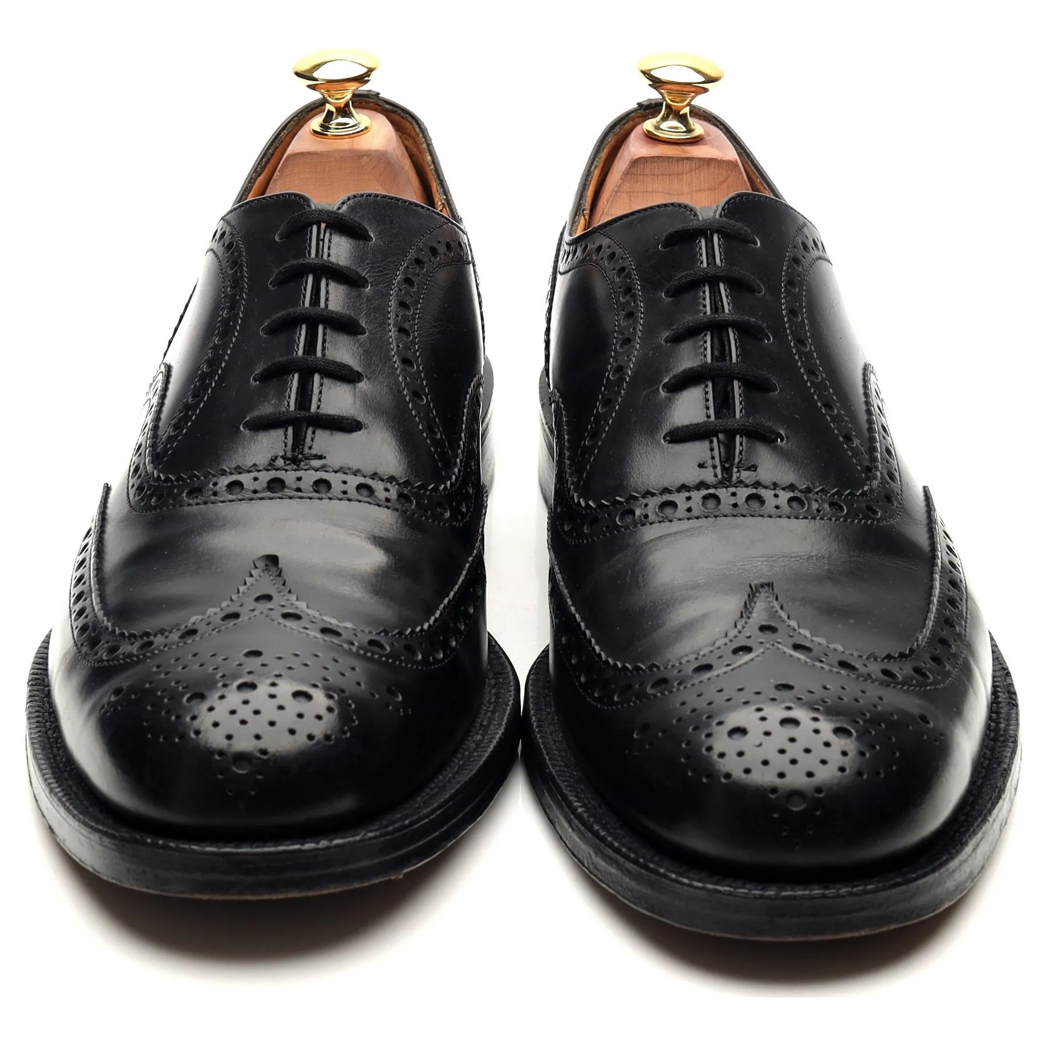 'Attleborough' Black Leather Oxford Brogues UK 9 F