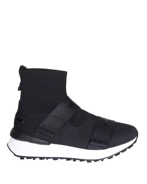 Balmain Kids Strapped Sock Sneakers