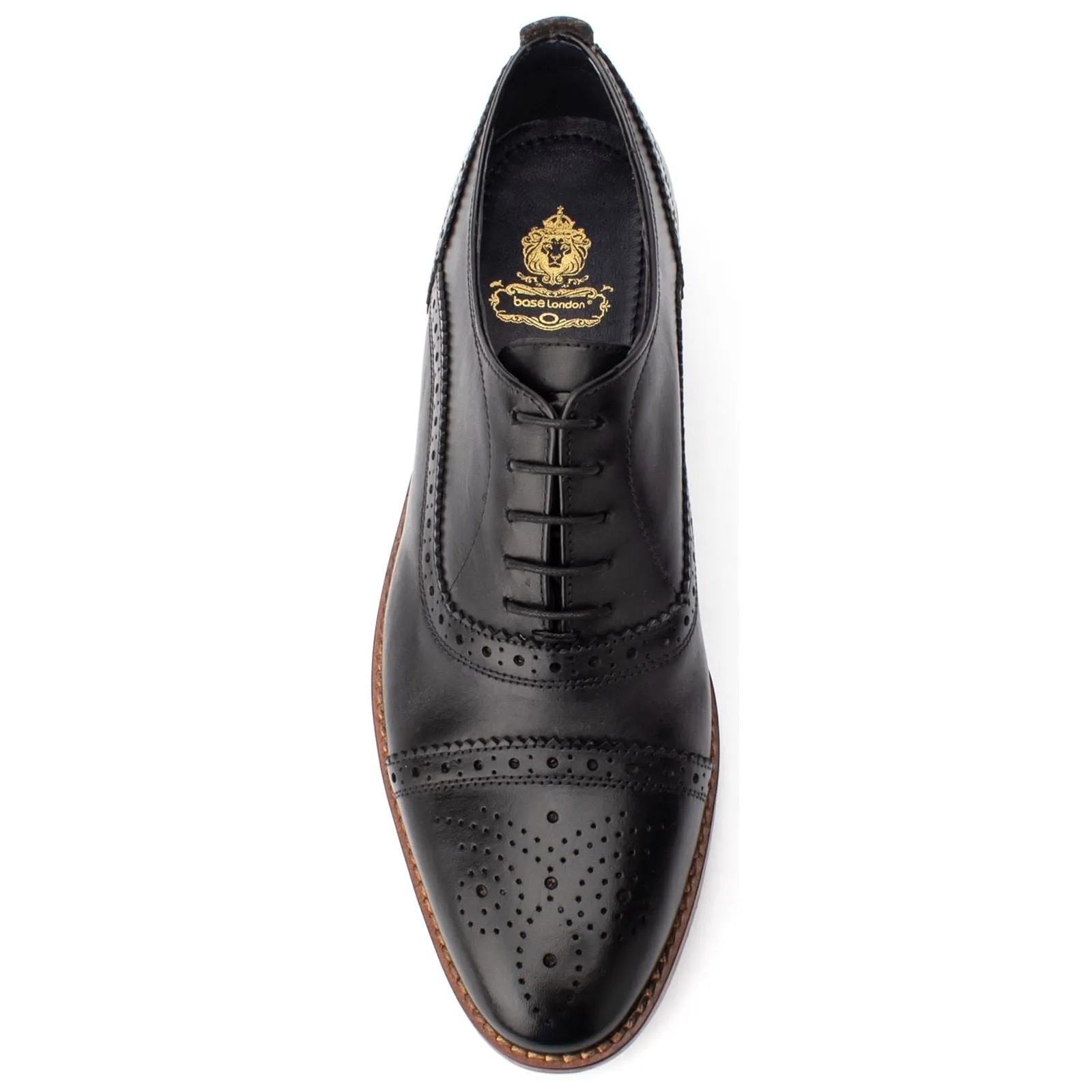 Base London Cast Waxy Brogue Shoes