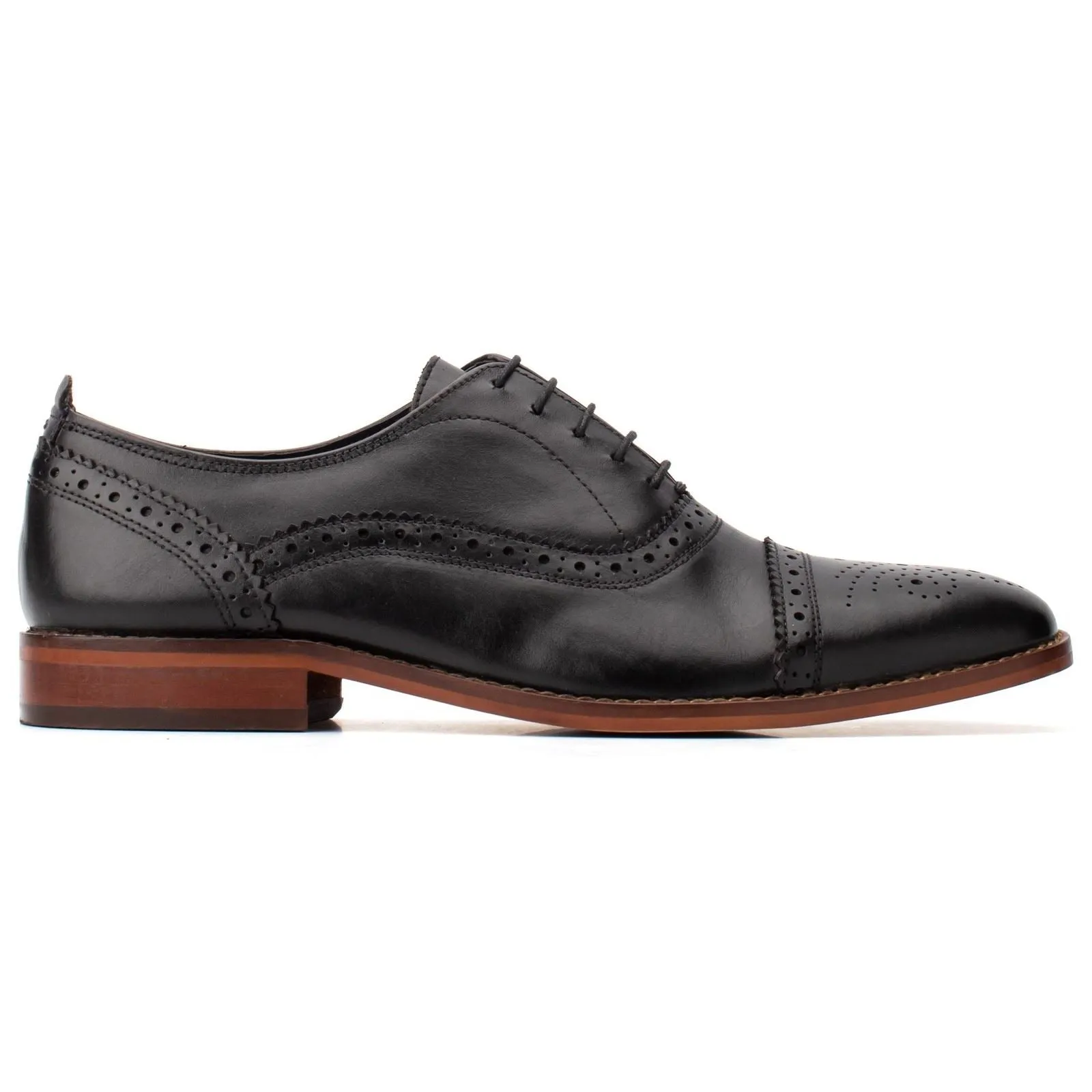 Base London Cast Waxy Brogue Shoes