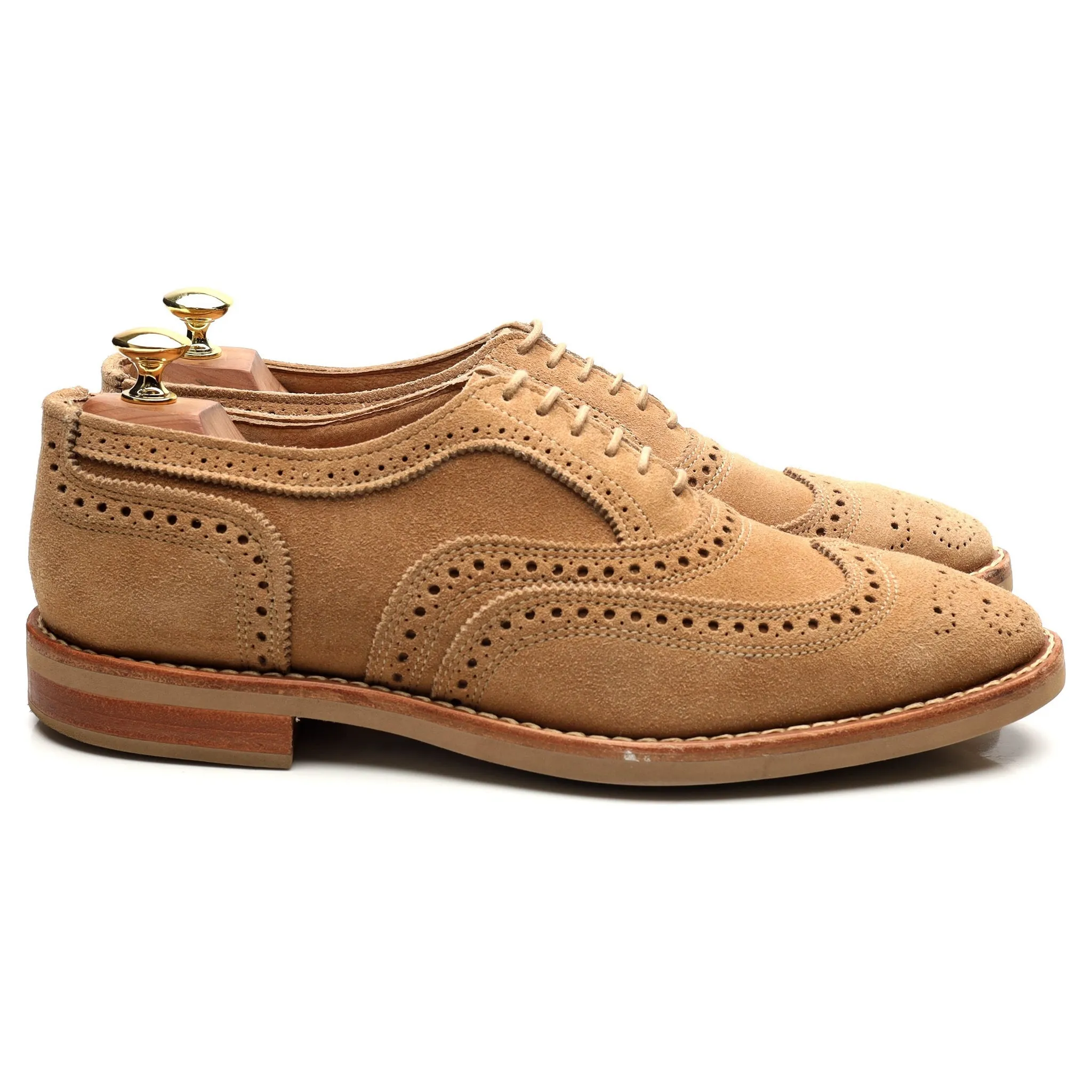 Beige Suede Oxford Brogues UK 9 US 10 B