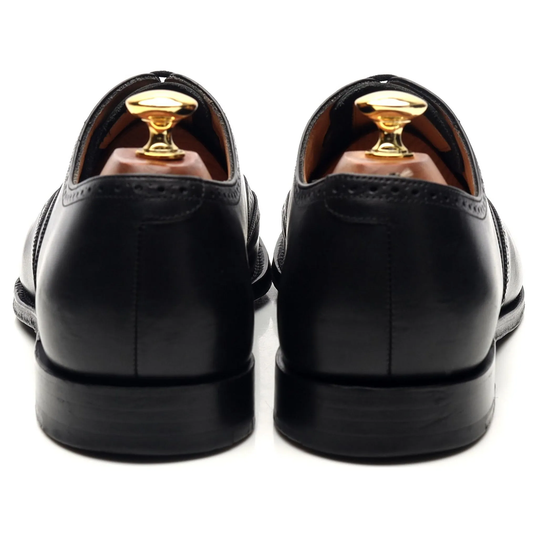 'Berlin' Black Leather Oxford Brogues UK 8 F