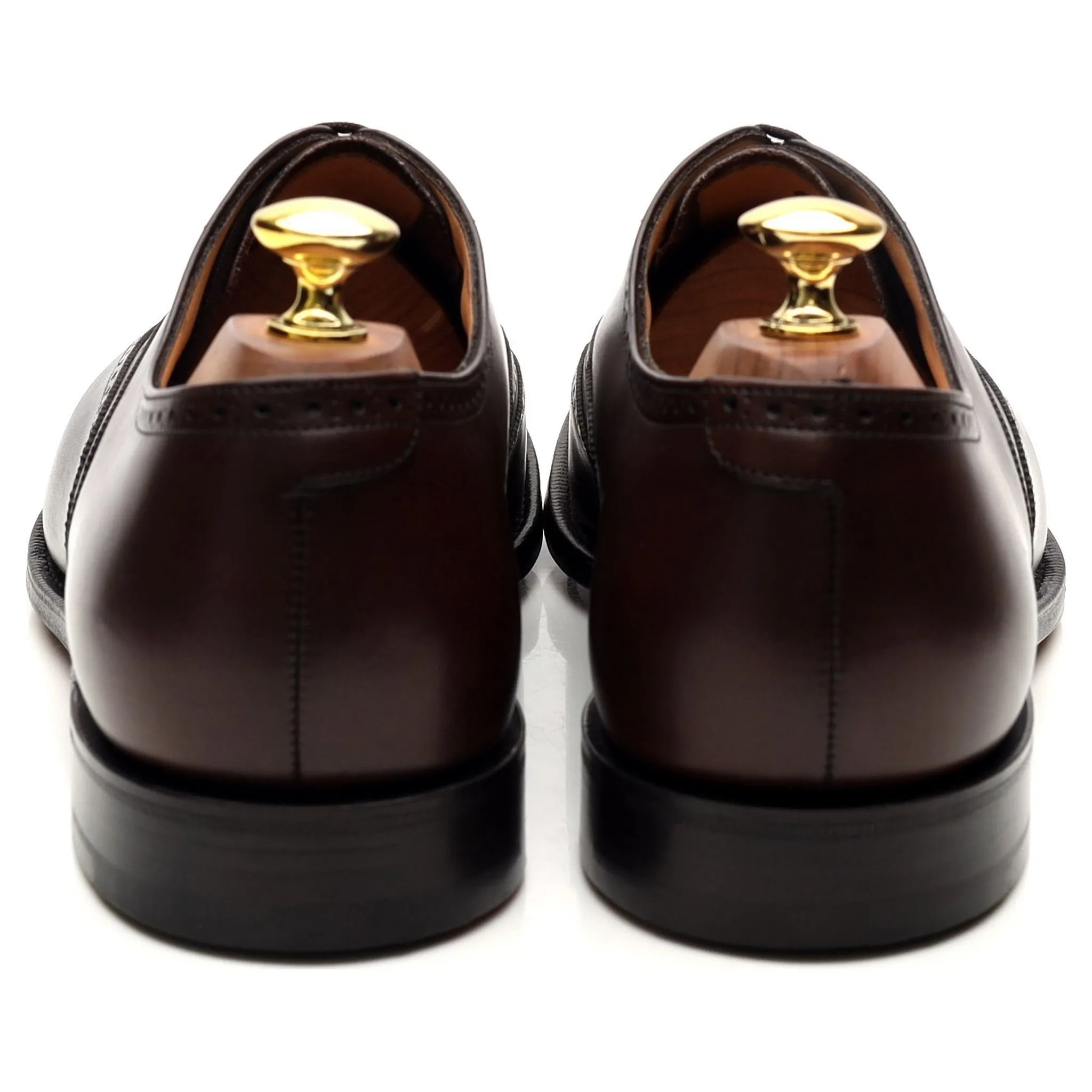 'Berlin' Dark Brown Leather Brogues UK 8 F