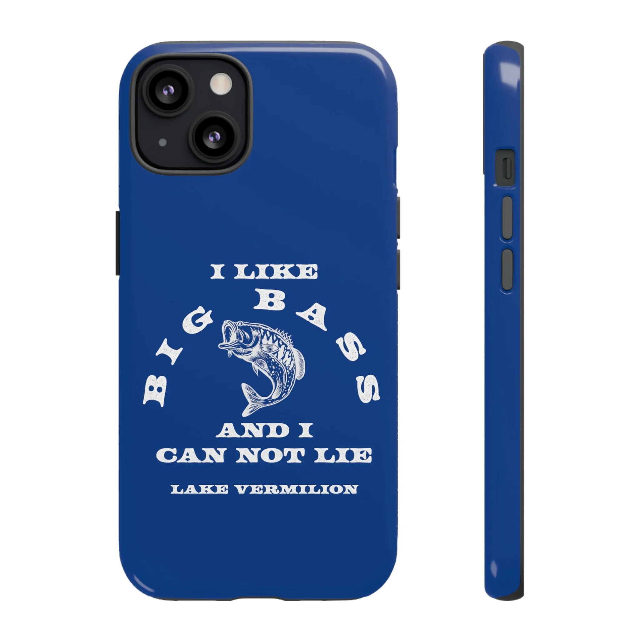 Big Bass - White Print - Blue - Tough Cases