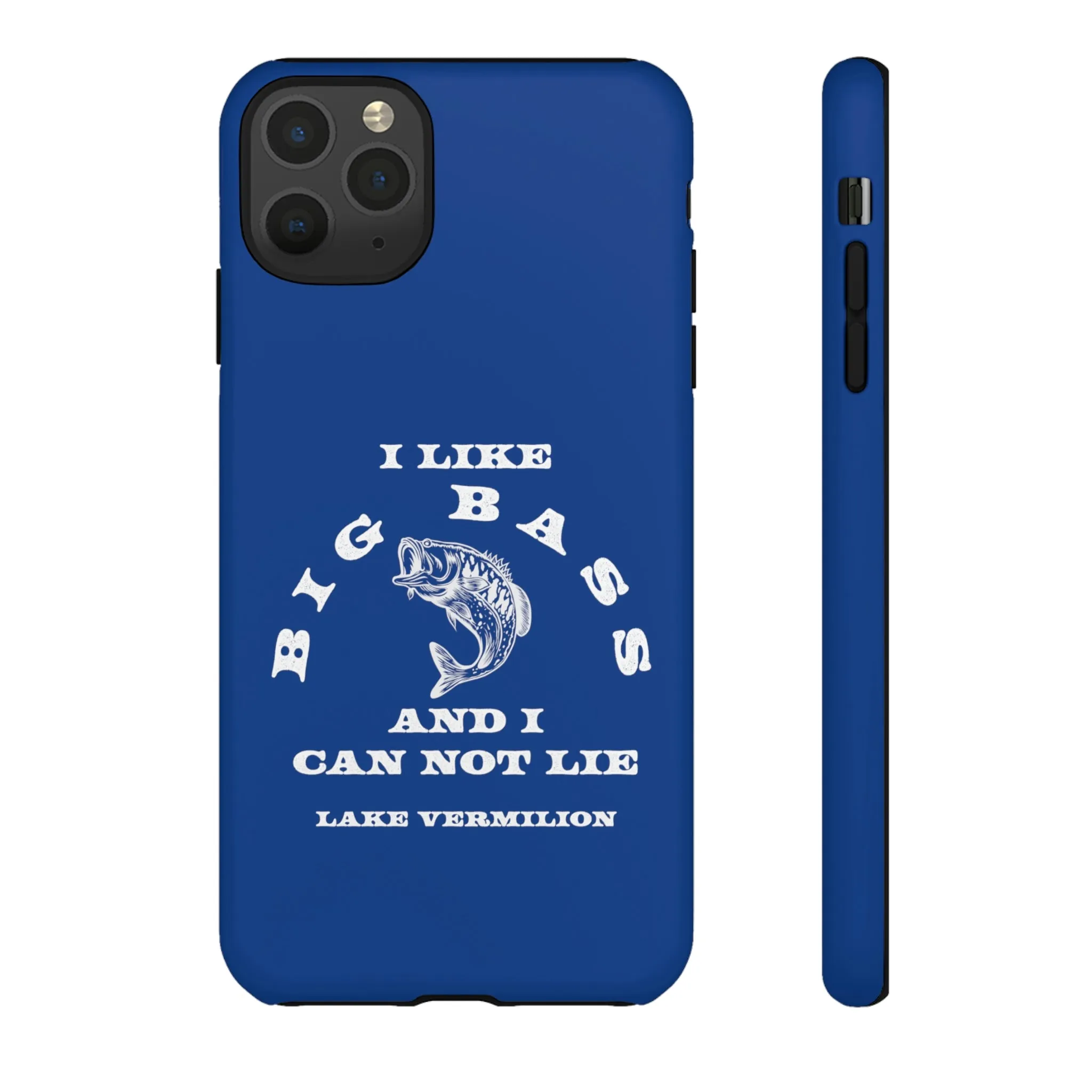 Big Bass - White Print - Blue - Tough Cases