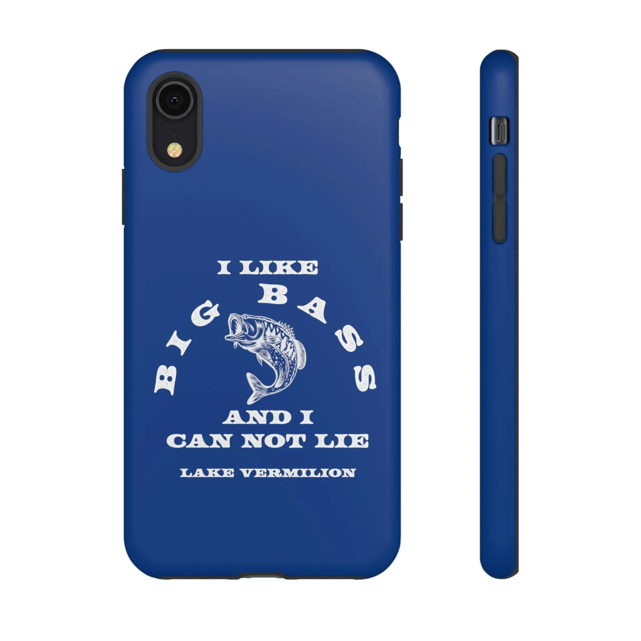 Big Bass - White Print - Blue - Tough Cases