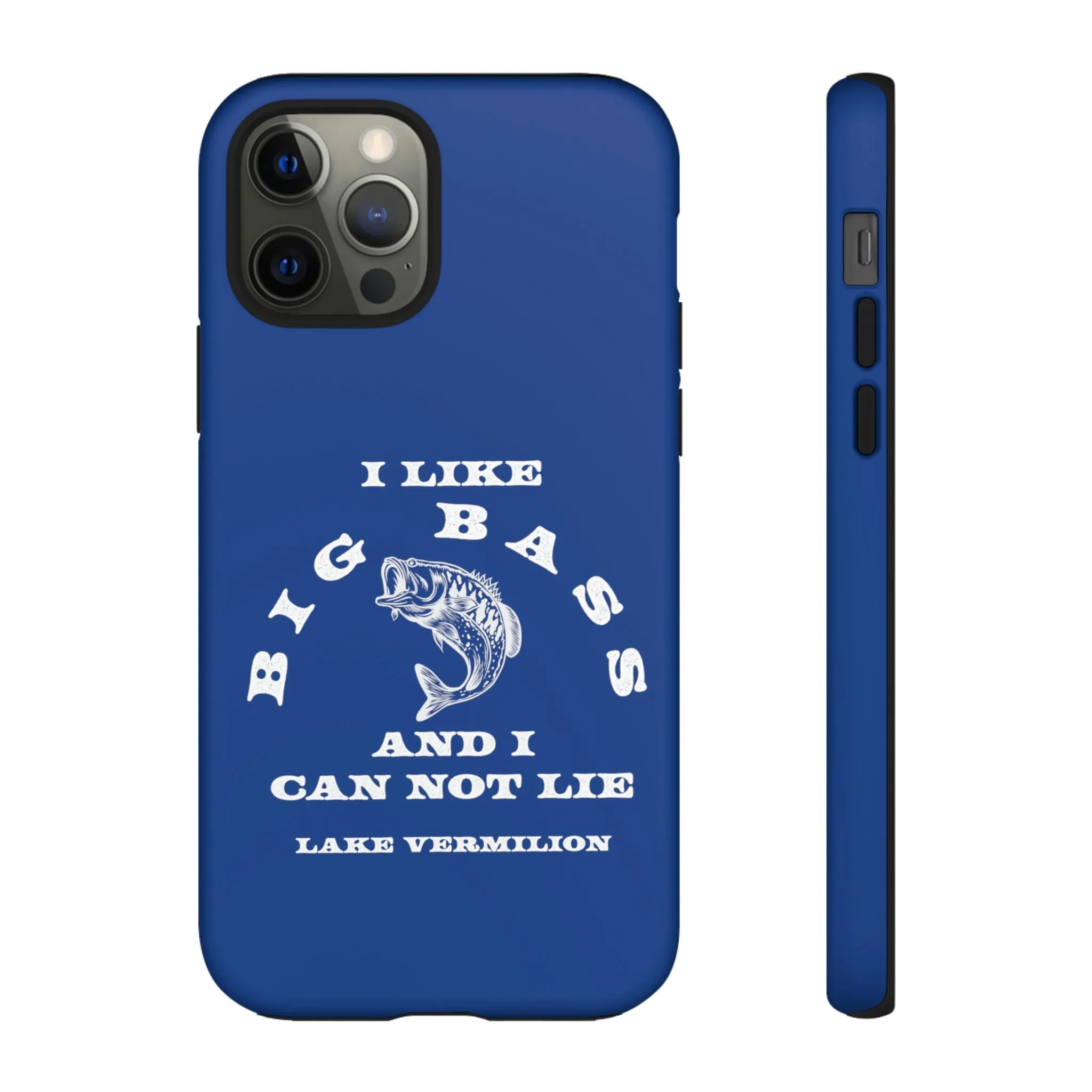 Big Bass - White Print - Blue - Tough Cases