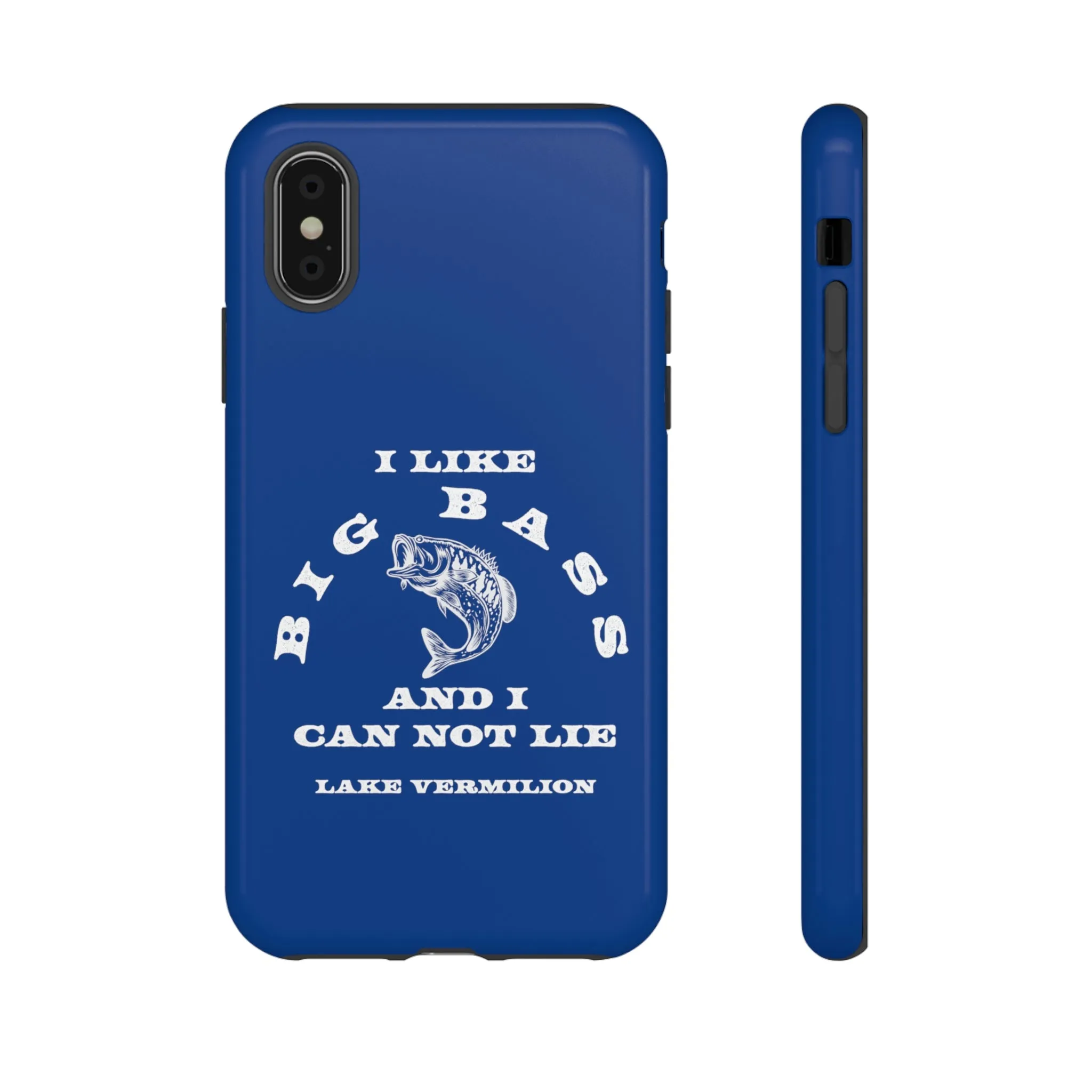 Big Bass - White Print - Blue - Tough Cases