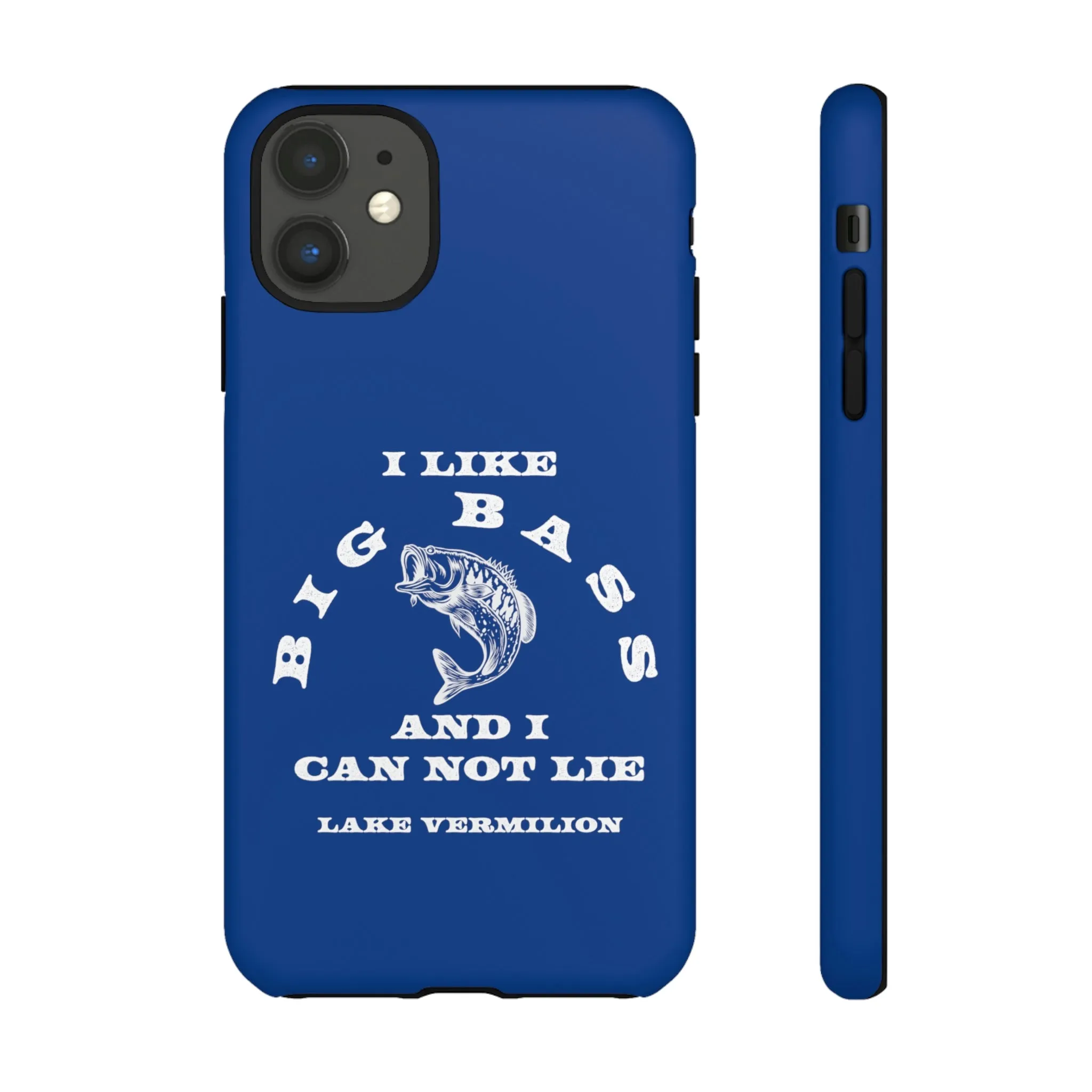 Big Bass - White Print - Blue - Tough Cases