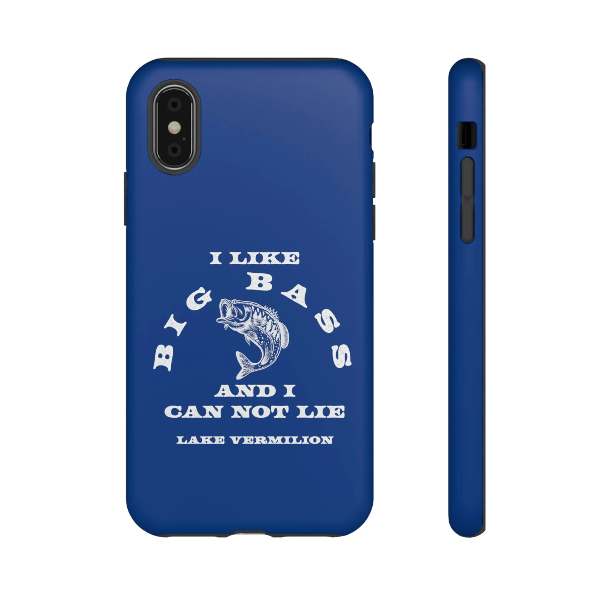 Big Bass - White Print - Blue - Tough Cases