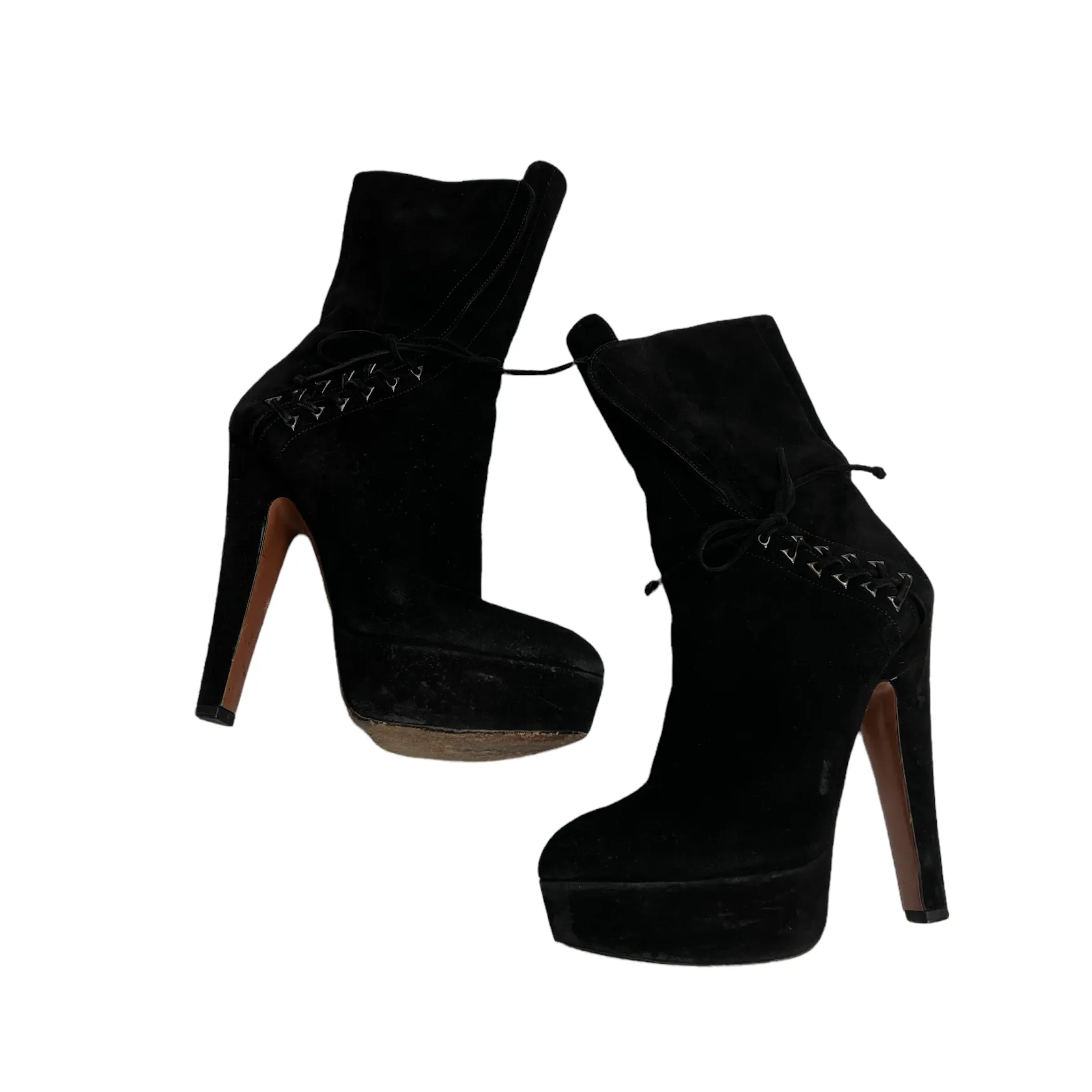 Black Heeled Boots - 7.5