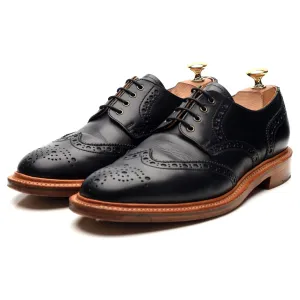 Black Leather Derby Brogues UK 6