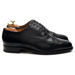 Black Leather Oxford Brogues UK 8 FX