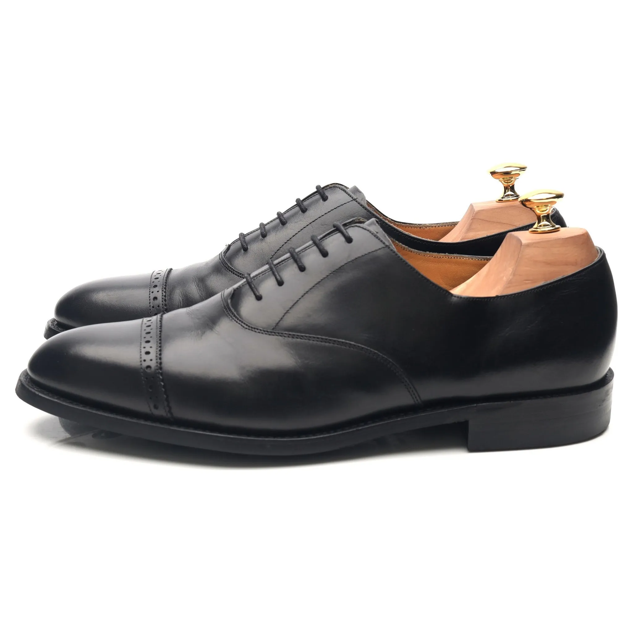 Black Leather Oxford UK 10 E