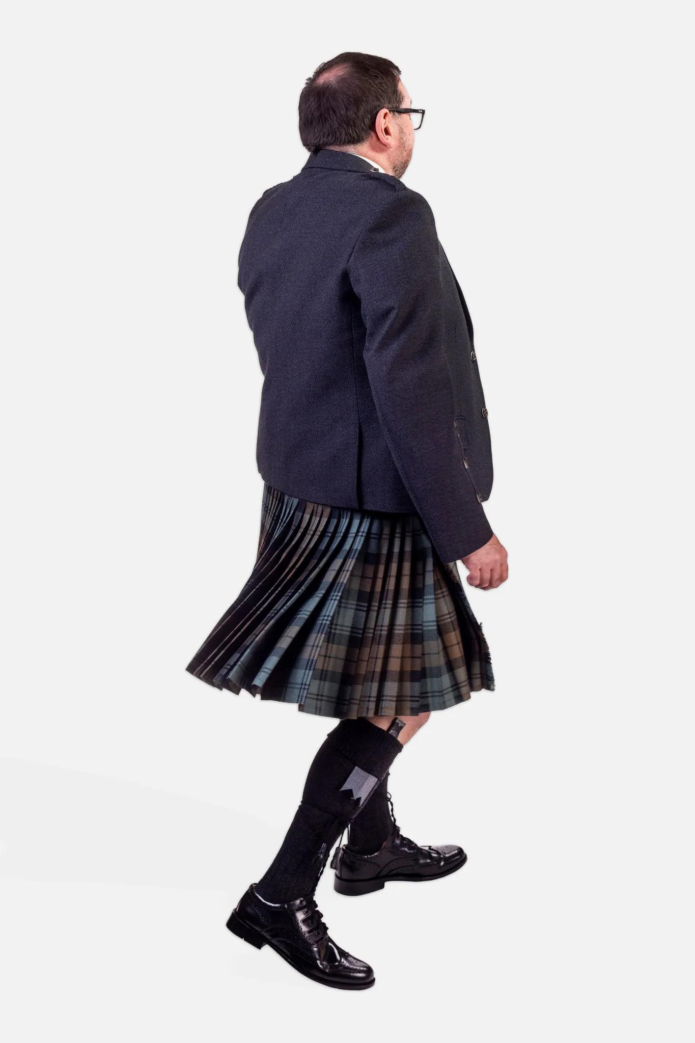 Black Watch Weathered / Charcoal Holyrood Kilt Hire Outfit