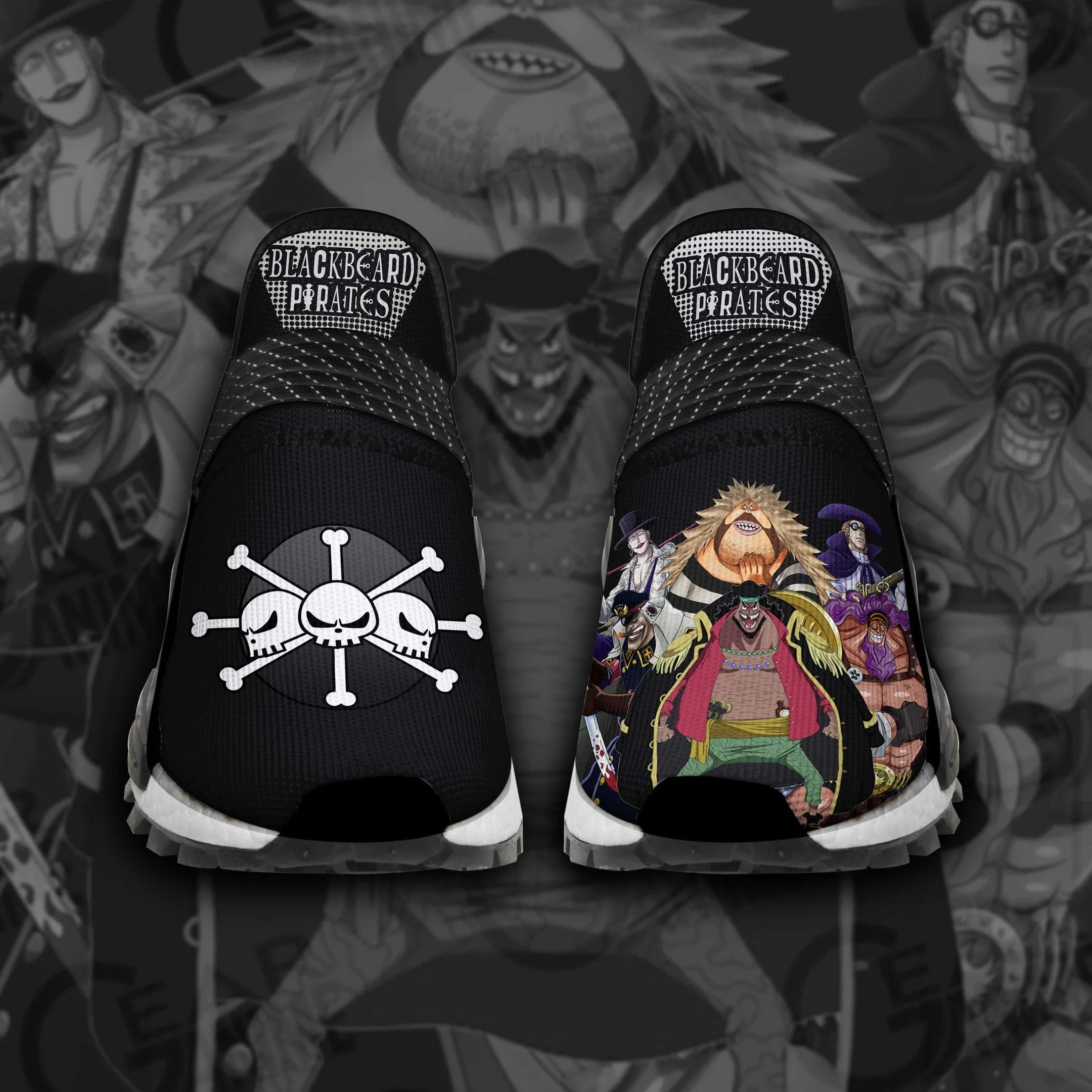 Blackbeard Pirates Shoes OP Custom Anime Shoes TT12