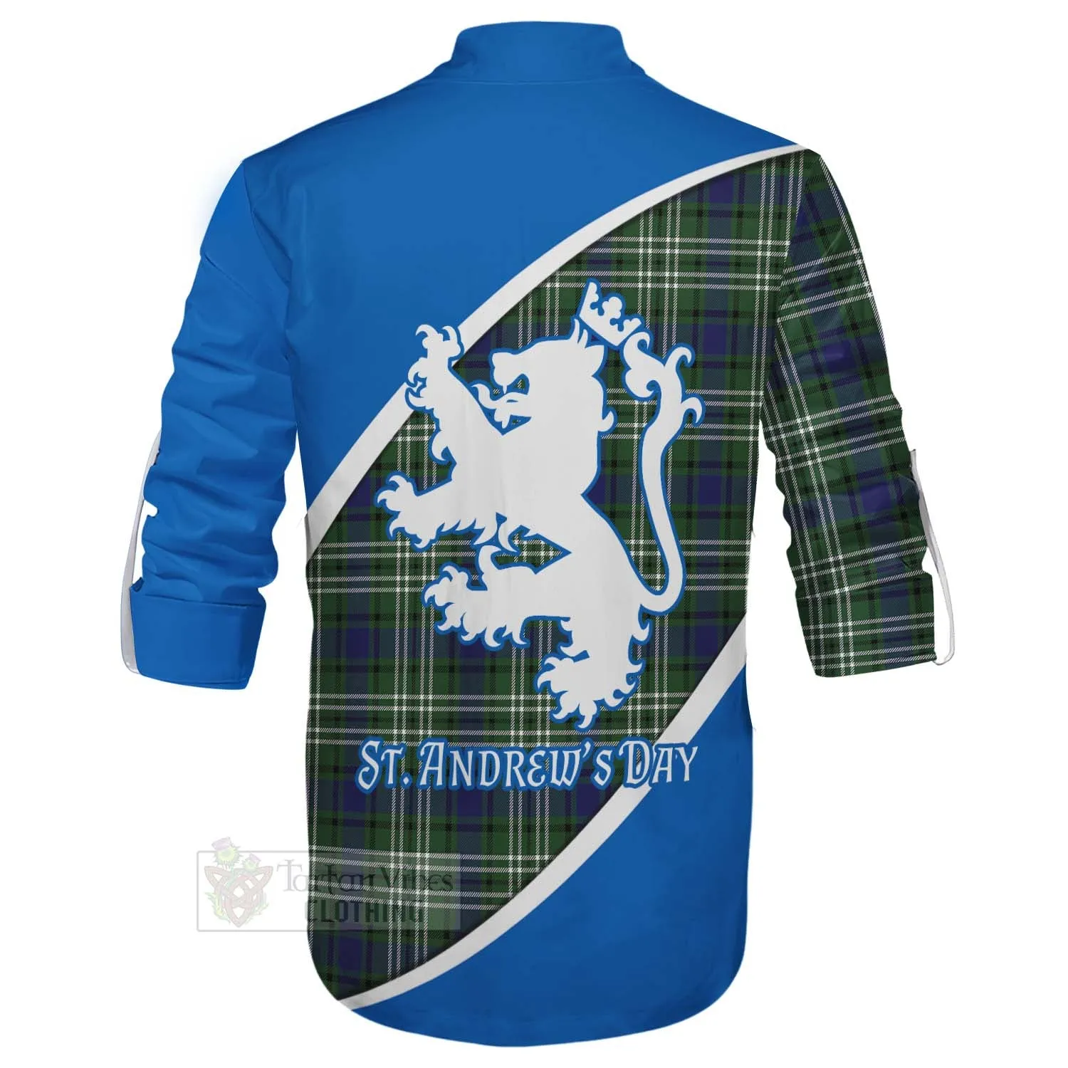 Blyth Family Crest Tartan Ghillie Kilt Shirt Celebrate Saint Andrew's Day in Style