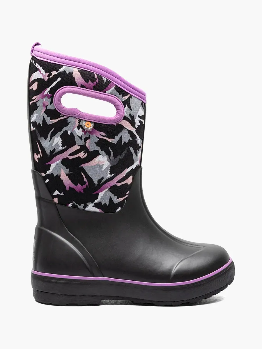 'BOGS' Kids' Classic II Winter Mountain Insulated WP Rain Boots - Black Multi