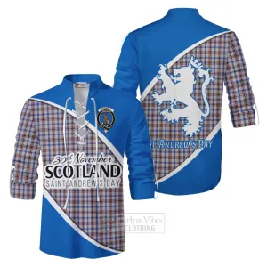 Boswell Family Crest Tartan Ghillie Kilt Shirt Celebrate Saint Andrew's Day in Style