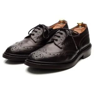 'Bourton' Dark Brown Leather Derby Brogues UK 8