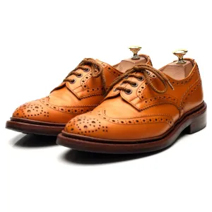 'Bourton' Tan Brown Leather Derby Brogues UK 6.5