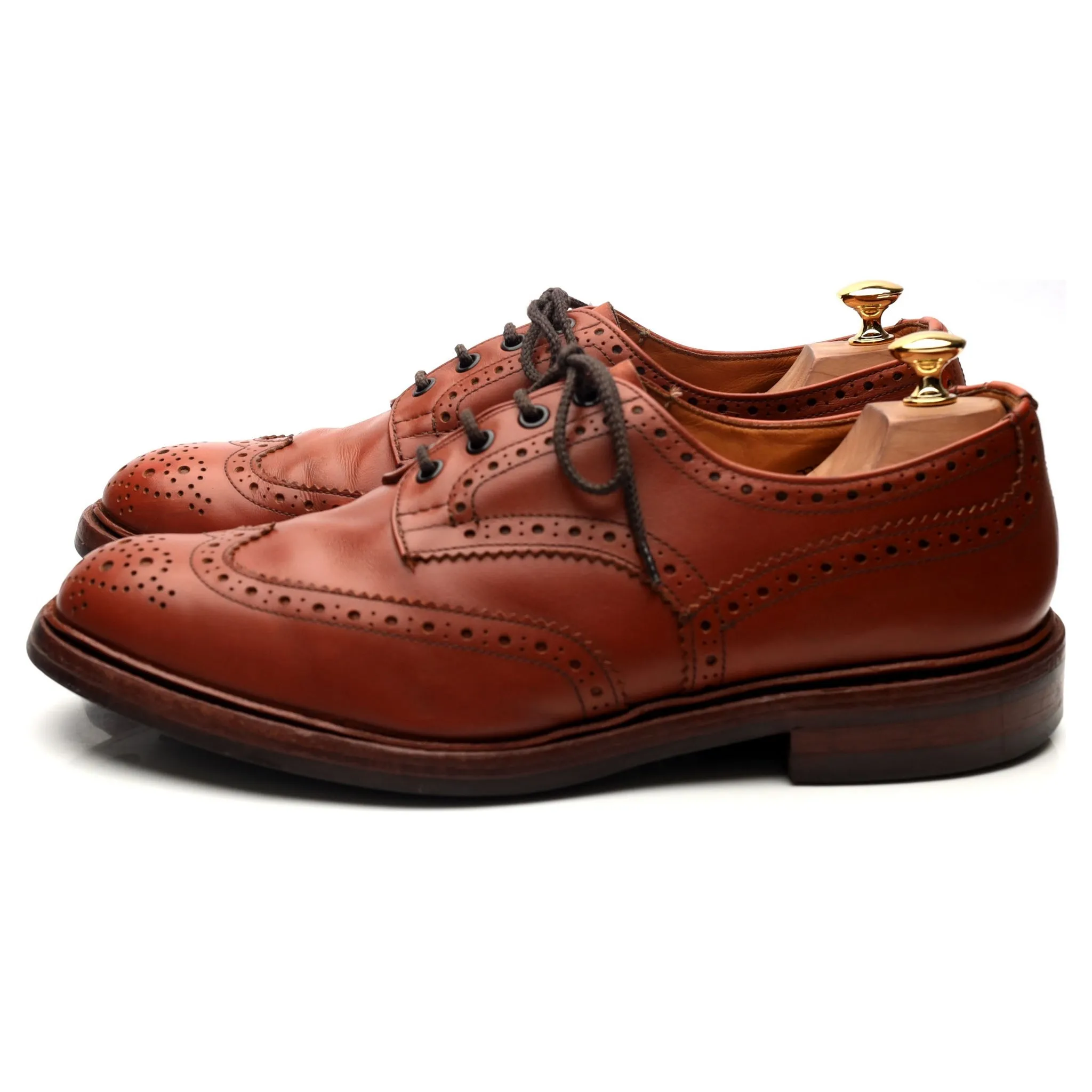 'Bourton' Tan Brown Leather Derby UK 10.5