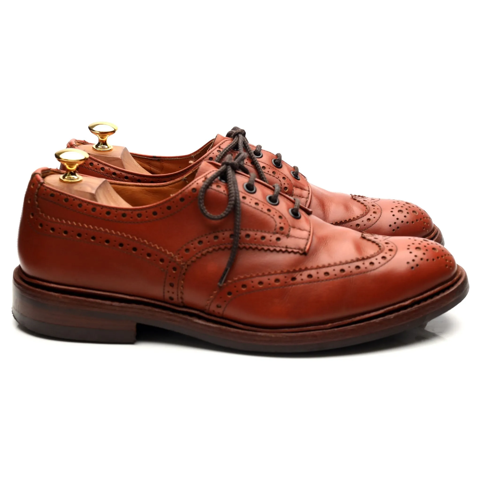 'Bourton' Tan Brown Leather Derby UK 10.5