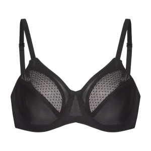 BR200 - minimizer bra with dot mesh insert