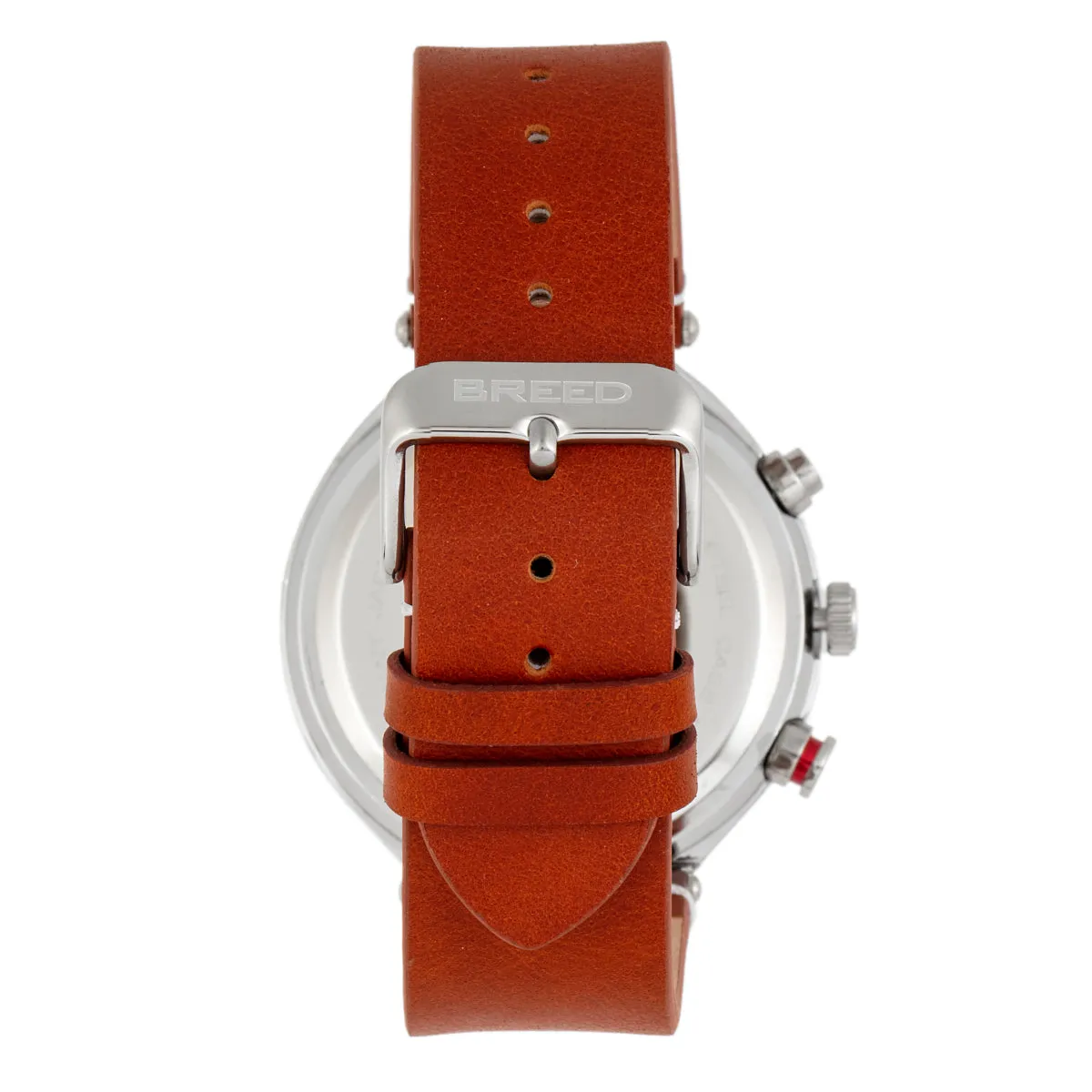 Breed Tempest Chronograph Leather-Band Watch w/Date