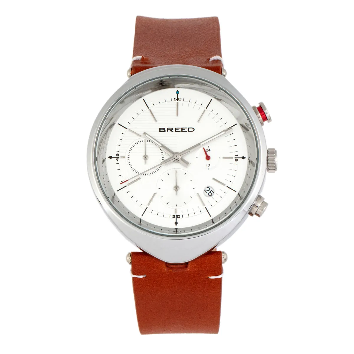 Breed Tempest Chronograph Leather-Band Watch w/Date