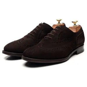 'Brisbane' Dark Brown Suede Oxford Brogues UK 8.5 F