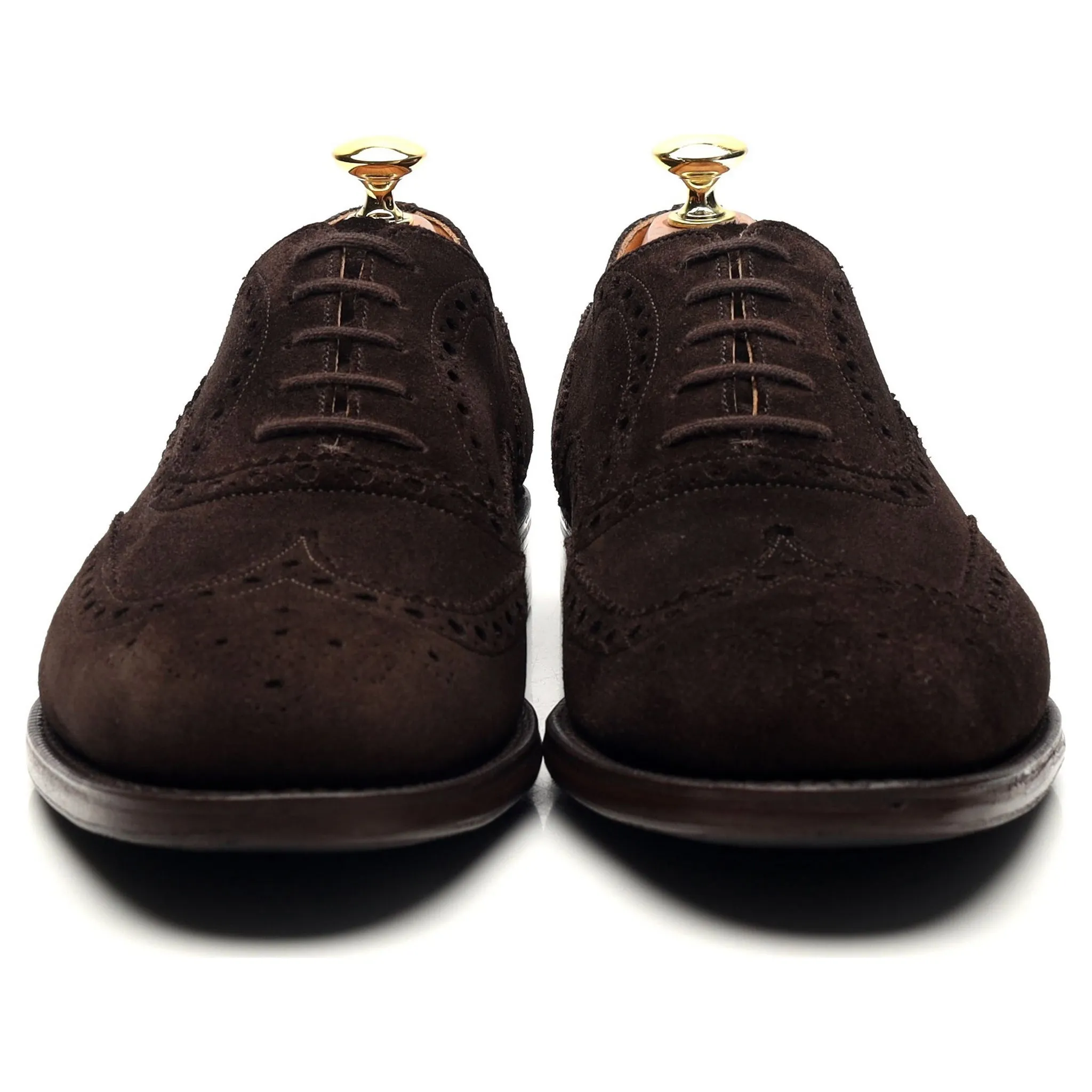 'Brisbane' Dark Brown Suede Oxford Brogues UK 8.5 F