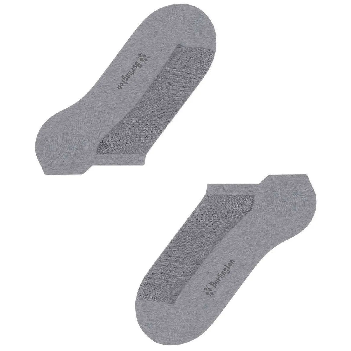 Burlington Athleisure Sneaker Socks - Light Grey Mel