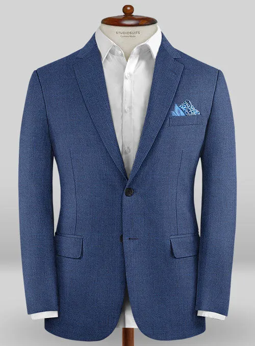 Caccioppoli Sun Dream Papina Casa Blue Wool Silk Jacket