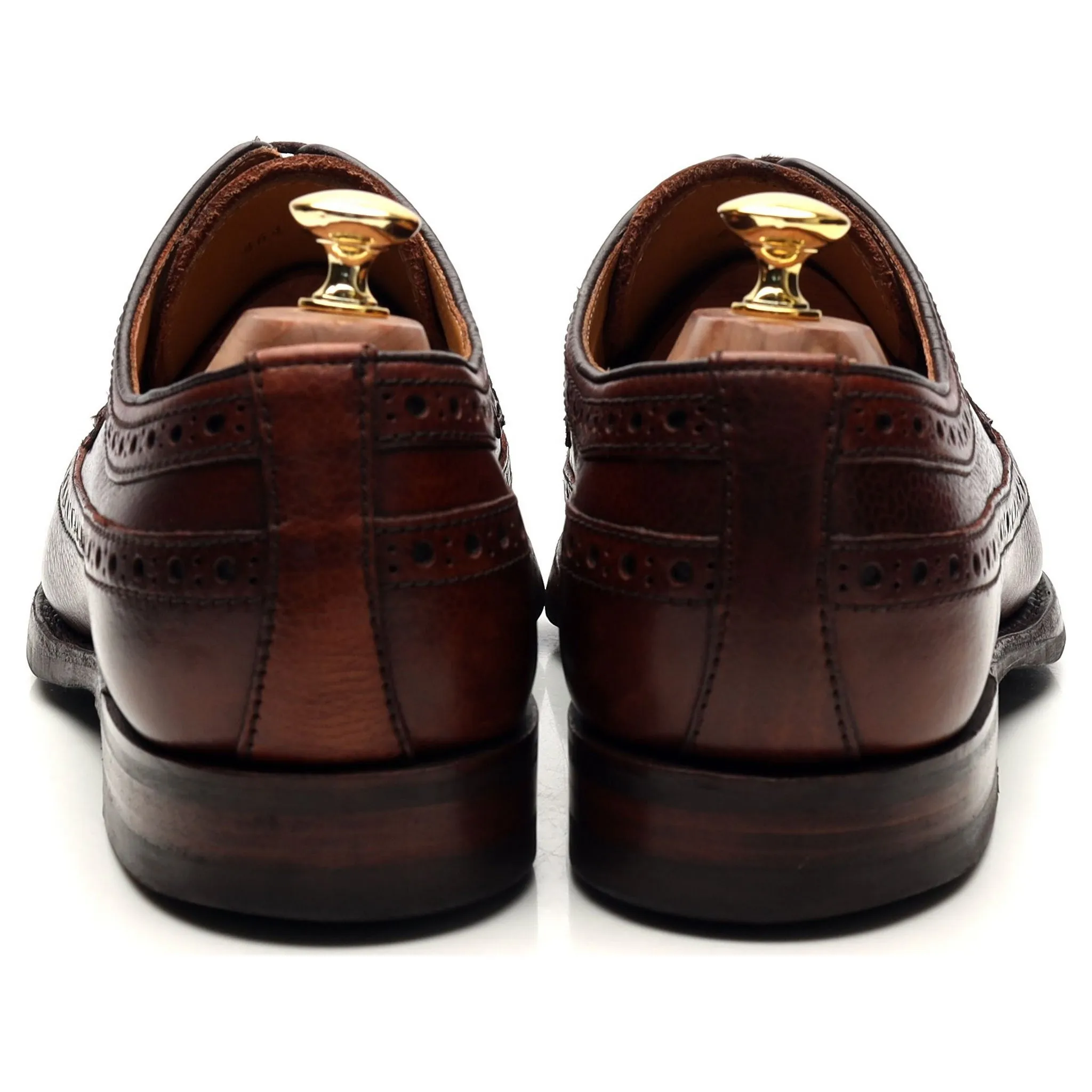 'Calvay' Burgundy Leather Derby Brogues 9.5 F