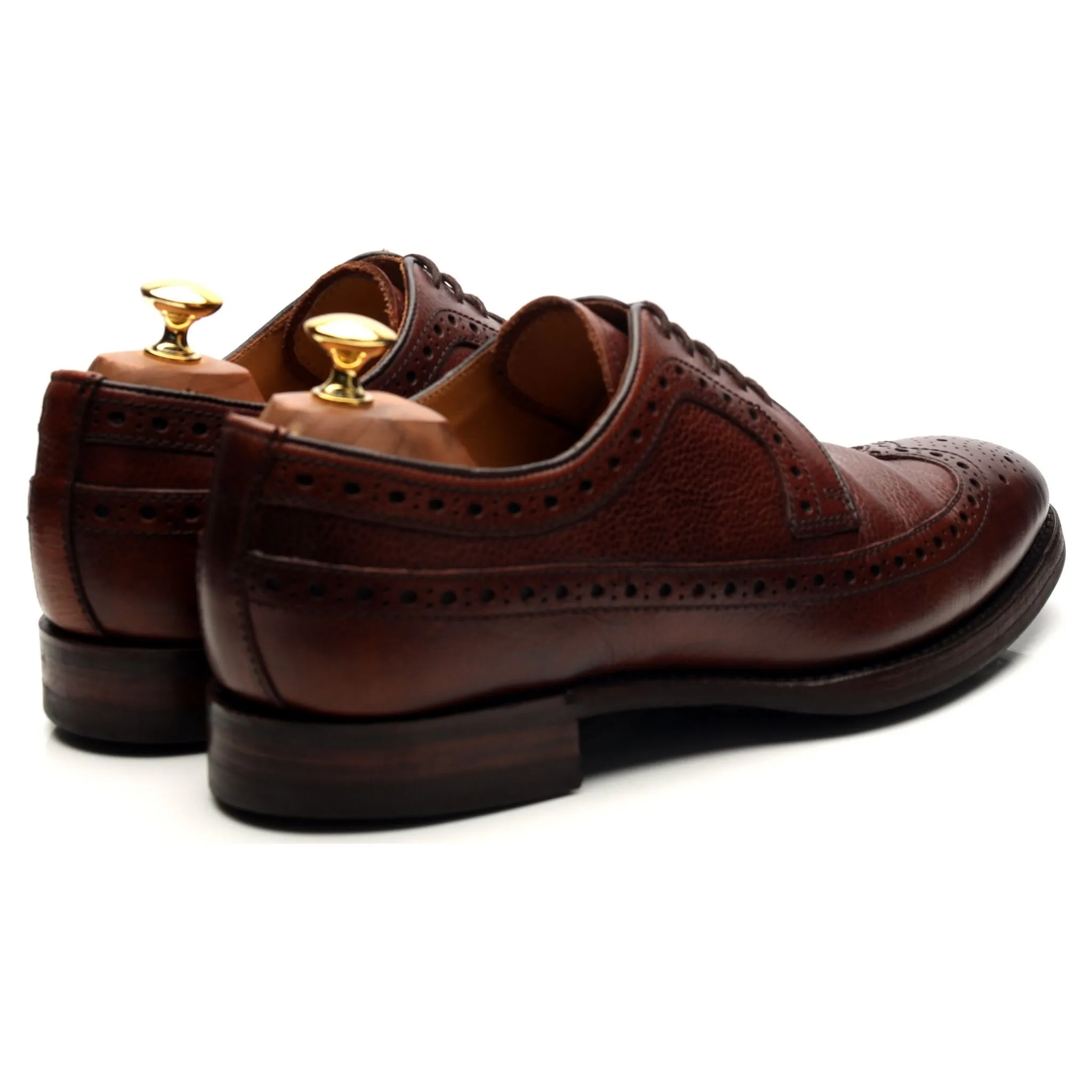 'Calvay' Burgundy Leather Derby Brogues 9.5 F