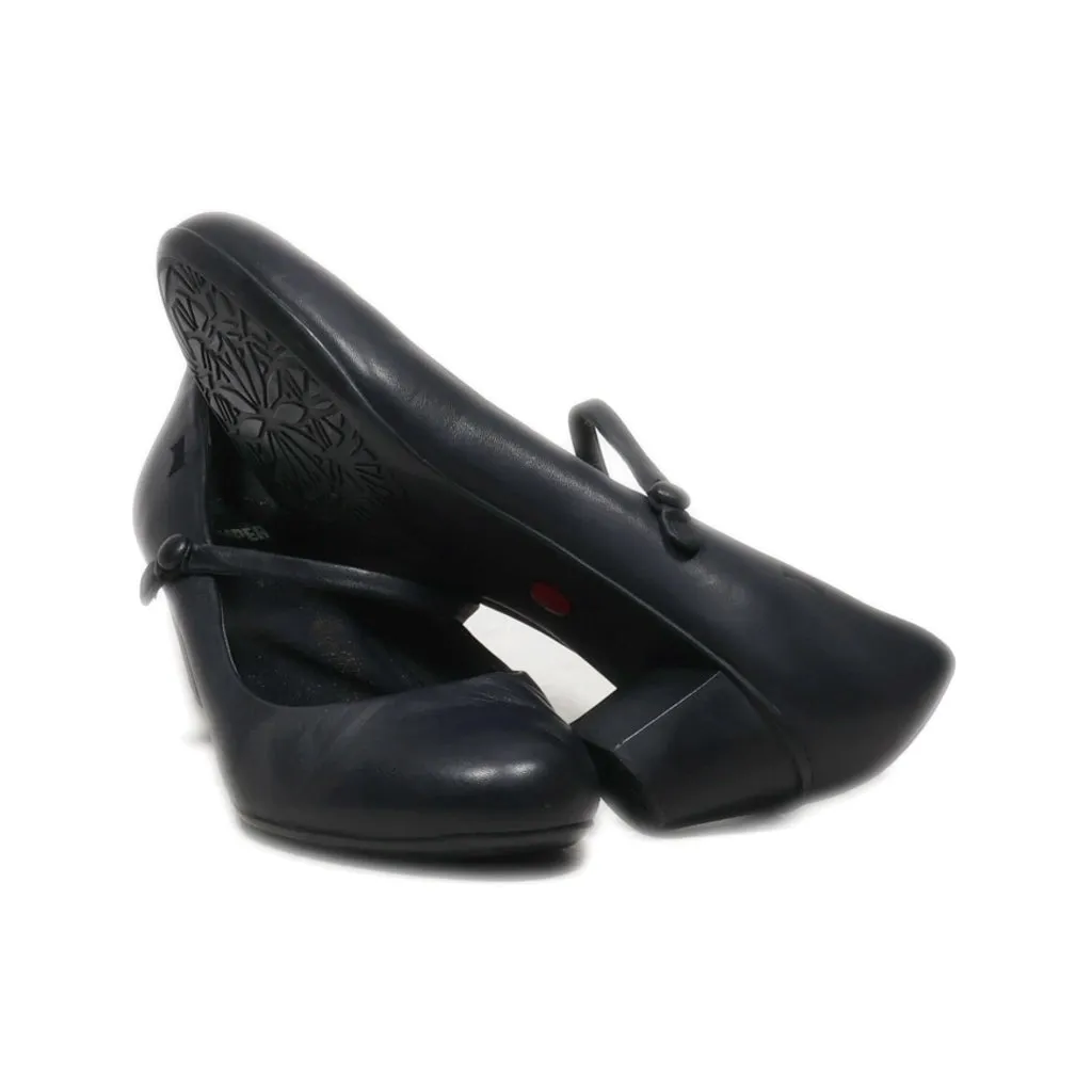 Camper Mid-Heel Shoes Leather Black Colour For Women