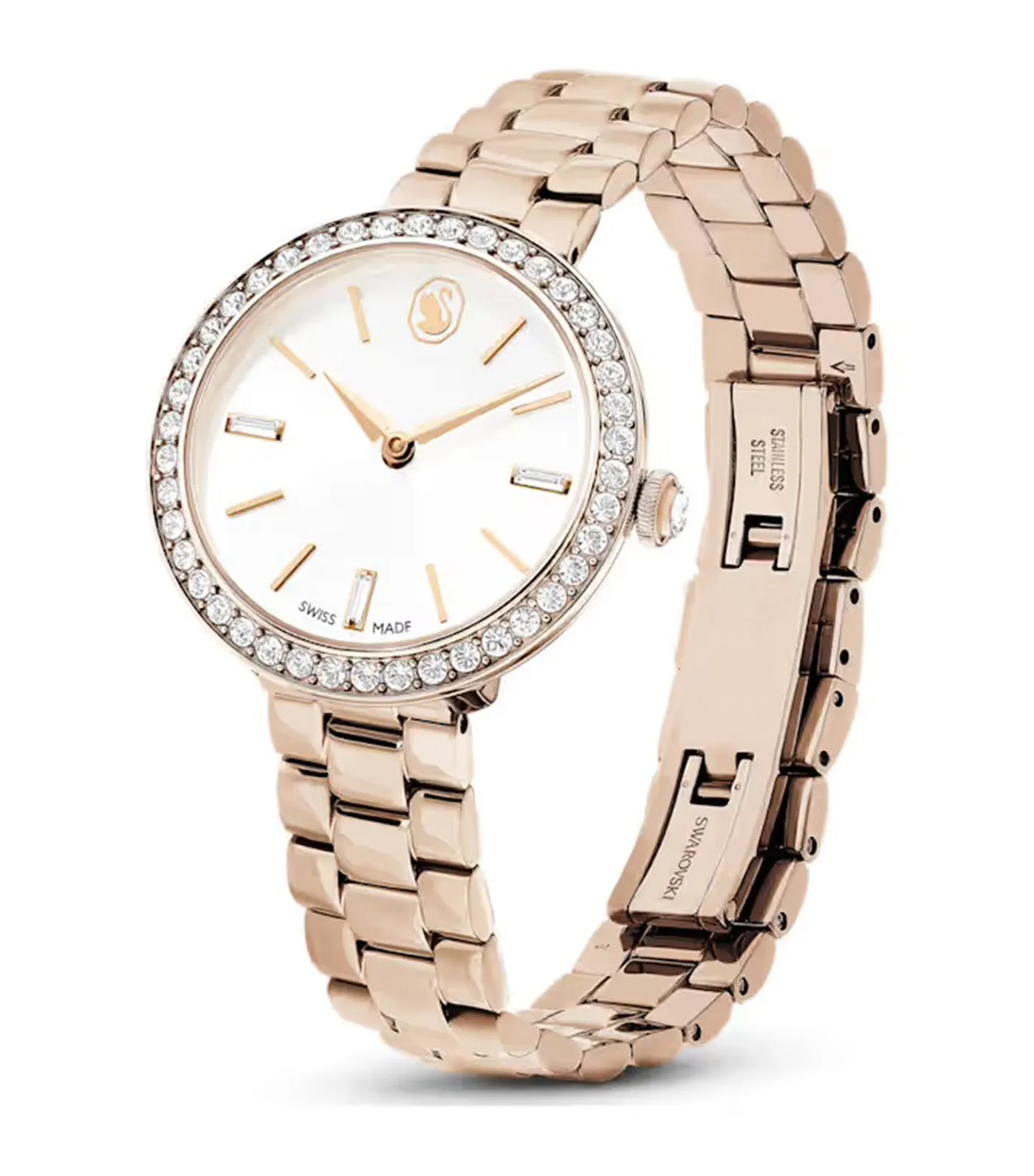 Certa Watch Swiss Made, Metal Bracelet, Gold Tone, Champagne Gold-Tone Finish